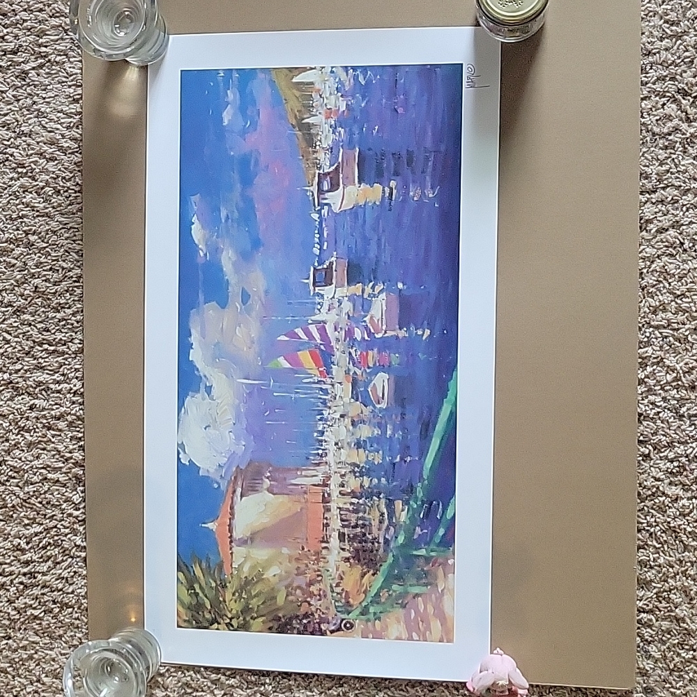 Marko Mavrovich A Day in Catalina  Seriolithograph W/COA